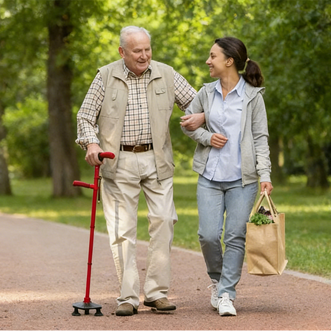 🎉 Promozione esclusiva per i membri |Bastone da passeggio pieghevole multifunzione, antiscivolo, in acciaio inossidabile, progettato appositamente per gli anziani over 70