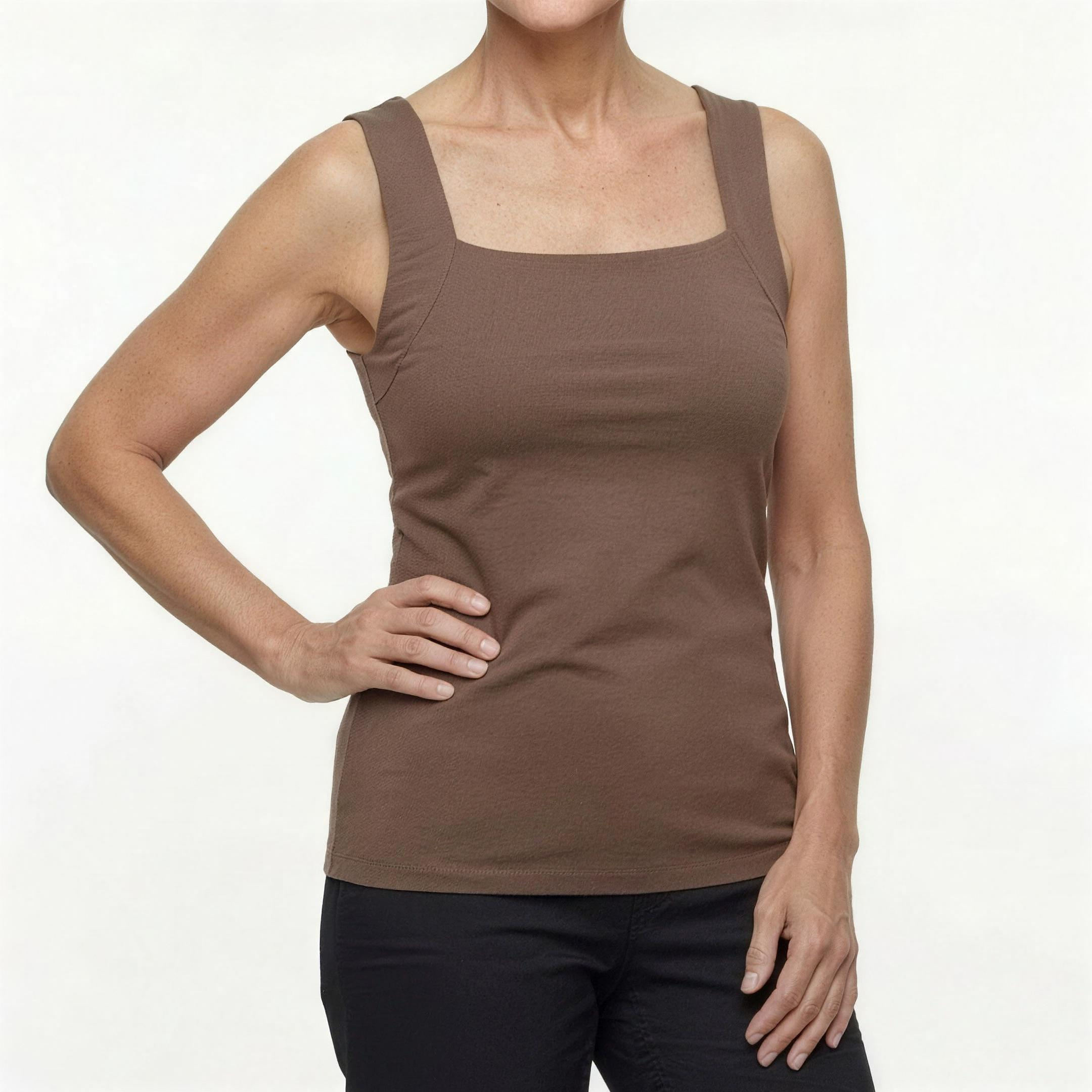 ✨ Top smanicato donna modellante con reggiseno integrato – comfort per tutto il giorno senza bisogno del reggiseno 👚 (🔥 Sconto del 50% solo per un periodo limitato)