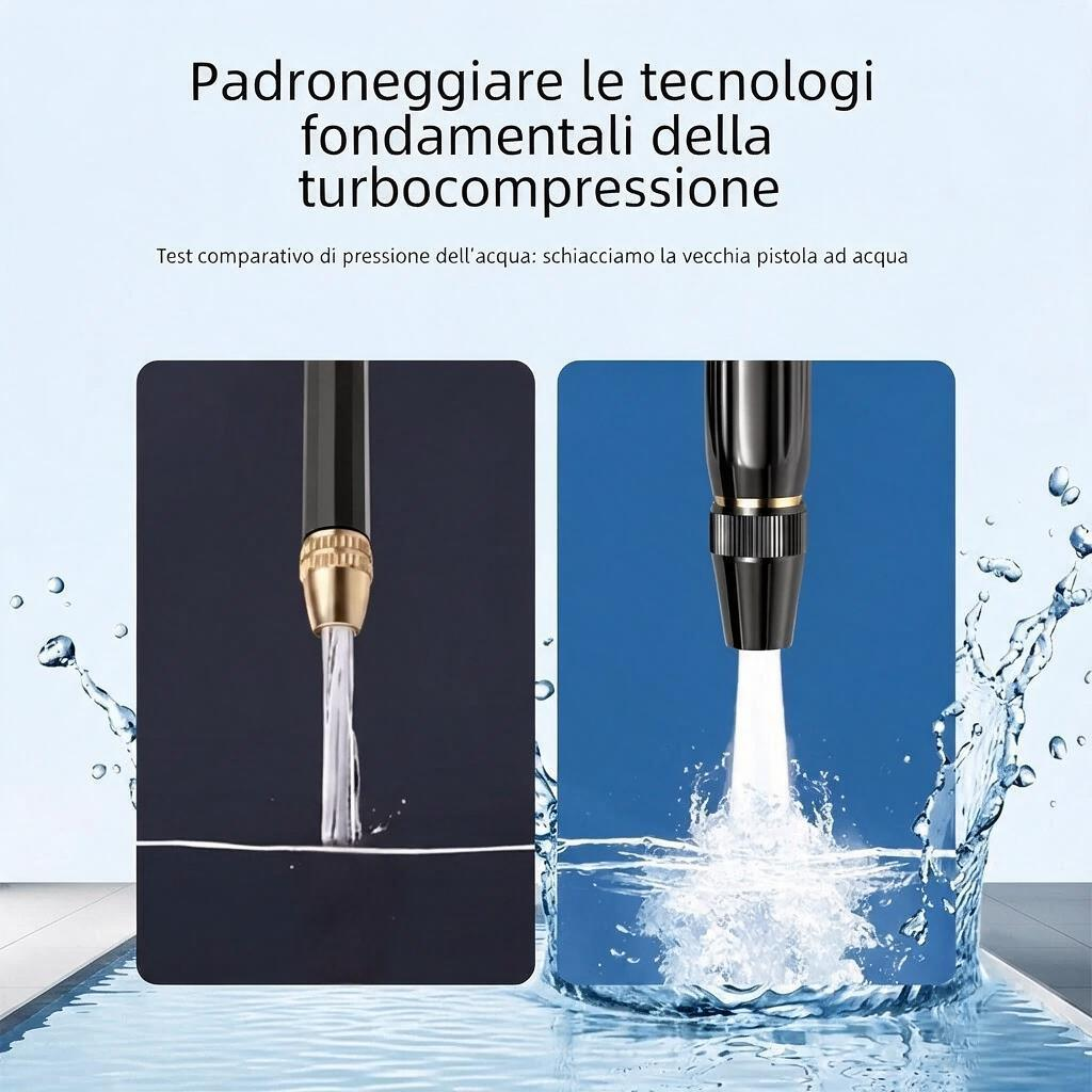 Pistola ad Alta Pressione per Irrigazione – Trasforma il Tuo Tubo da Giardino in un Efficace Strumento di Pulizia