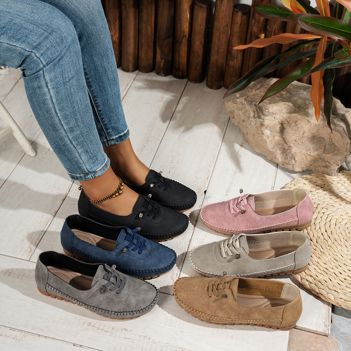 🎉Offerta esclusiva per i membri] 💥 Mocassini donna morbidi senza lacci – massimo comfort per le passeggiate quotidiane delle persone anziane!