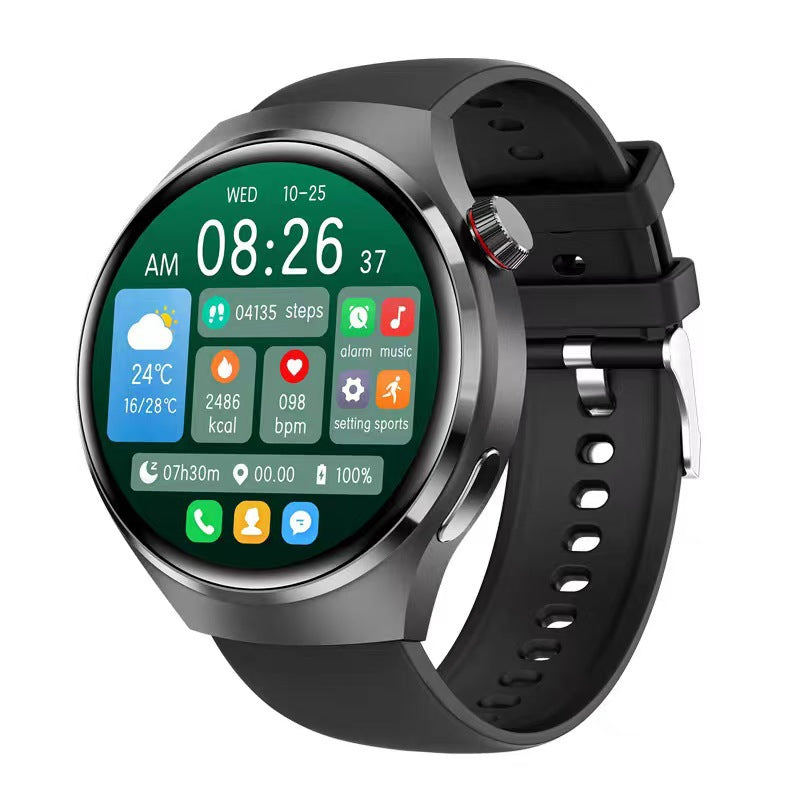 🔥 Smartwatch Bluetooth per il monitoraggio della salute – Misurazione della glicemia, monitoraggio del sonno, funzioni sportive e design rotondo impermeabile