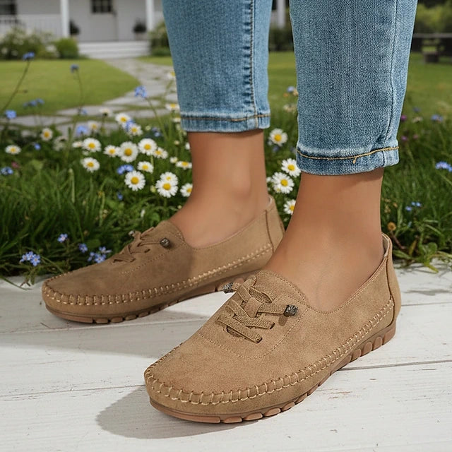 🎉Offerta esclusiva per i membri] 💥 Mocassini donna morbidi senza lacci – massimo comfort per le passeggiate quotidiane delle persone anziane!