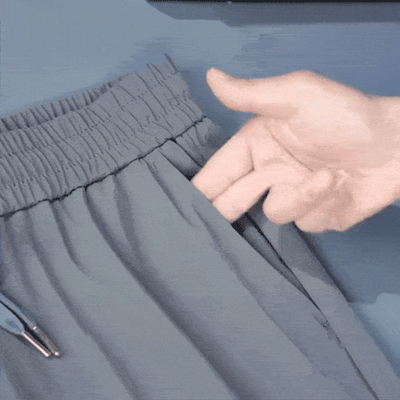 Pantaloni ideali in taglie grandi in seta ghiaccio — comodi, non costringono, perfetti per uomini anziani per tutto il giorno!
