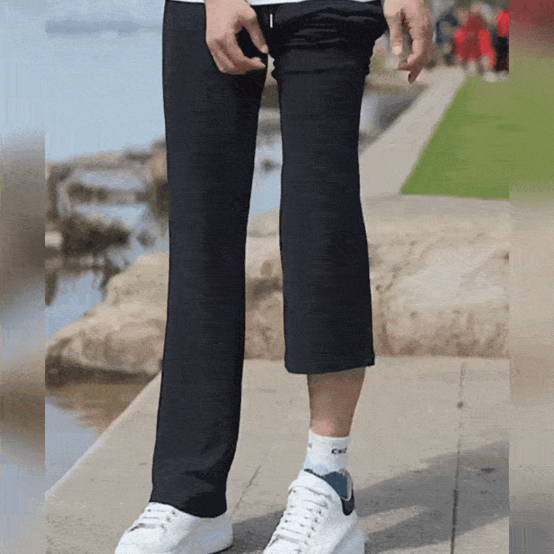 Pantaloni ideali in taglie grandi in seta ghiaccio — comodi, non costringono, perfetti per uomini anziani per tutto il giorno!