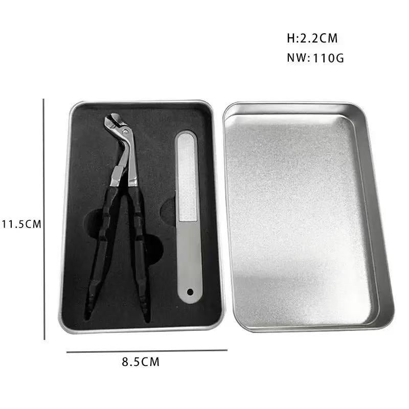 🎉 Promozione esclusiva per i membri |Tagliaunghie Ergonomico Professionale per Anziani in Acciaio Inox con Manico Lungo Antiscivolo per Unghie Spesse Mani e Piedi