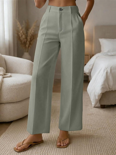 ✨ Pantaloni da donna comodi a vita alta e gamba larga – taglio elegante per una silhouette slanciata e un look quotidiano 💖