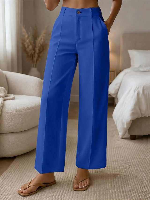 ✨ Pantaloni da donna comodi a vita alta e gamba larga – taglio elegante per una silhouette slanciata e un look quotidiano 💖