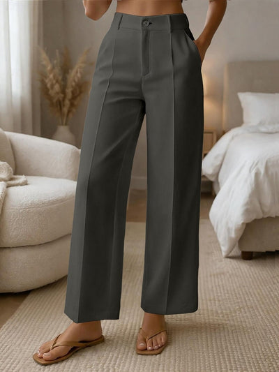 ✨ Pantaloni da donna comodi a vita alta e gamba larga – taglio elegante per una silhouette slanciata e un look quotidiano 💖