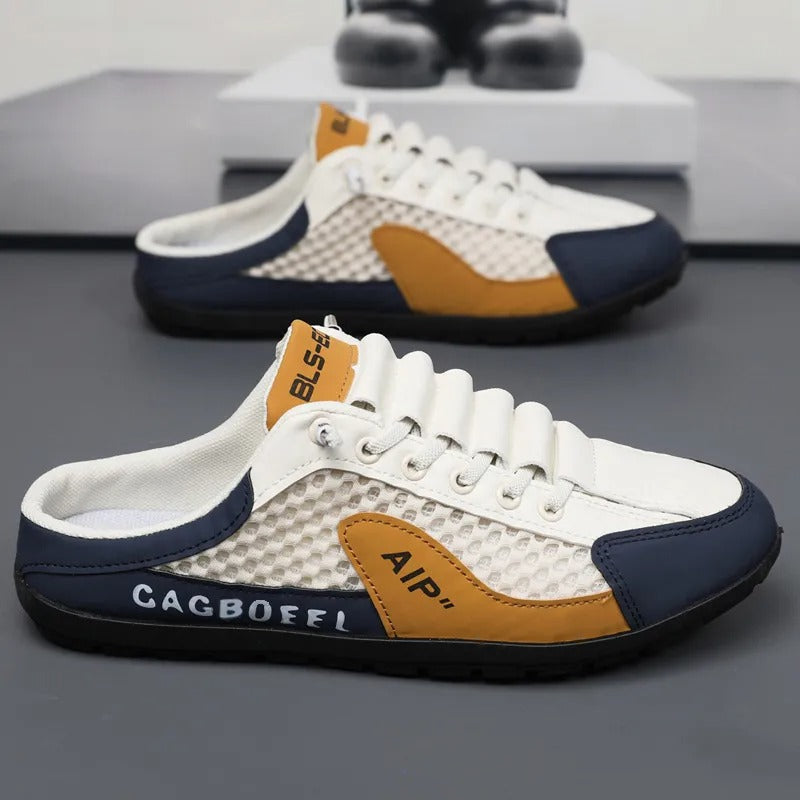 🎉 Promozione esclusiva per i membri |Pantofole correttive da uomo – progettate appositamente per piedi larghi o gonfi e ideali per chi guida spesso!