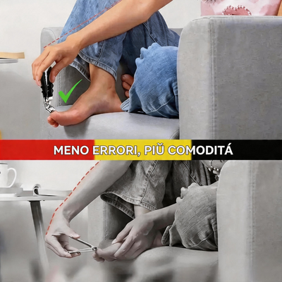 🎉 Promozione esclusiva per i membri |Tagliaunghie Ergonomico Professionale per Anziani in Acciaio Inox con Manico Lungo Antiscivolo per Unghie Spesse Mani e Piedi