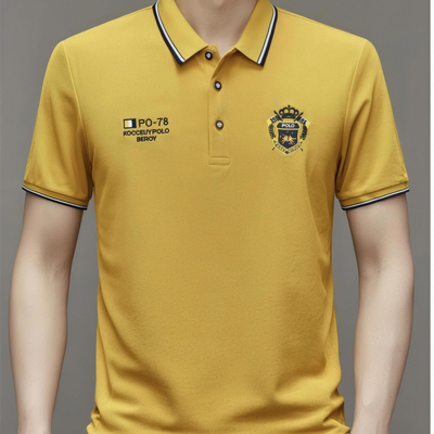 Polo da uomo comoda – traspirante, non fa sudare, non stringe, comfort per tutto il giorno per anziani-AQY