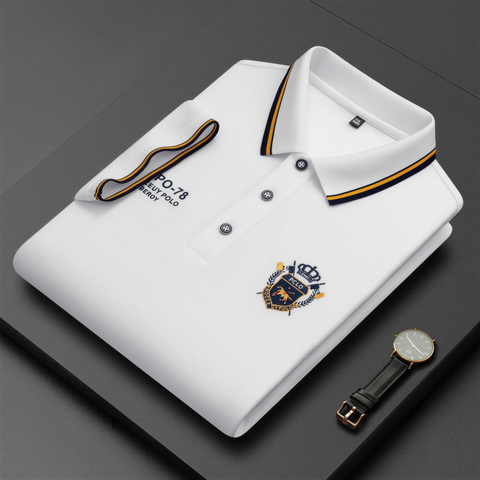 Polo da uomo comoda – traspirante, non fa sudare, non stringe, comfort per tutto il giorno per anziani.
