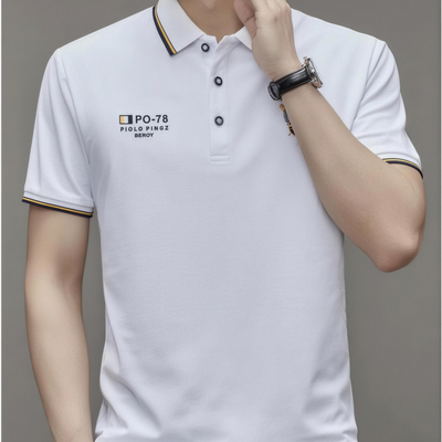 Polo da uomo comoda – traspirante, non fa sudare, non stringe, comfort per tutto il giorno per anziani-AQY