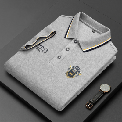 Polo da uomo comoda – traspirante, non fa sudare, non stringe, comfort per tutto il giorno per anziani-AQY