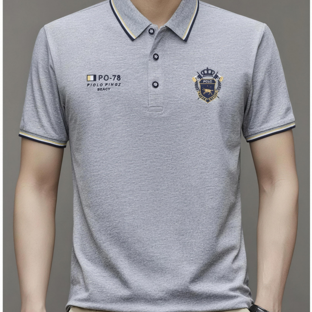Polo da uomo comoda – traspirante, non fa sudare, non stringe, comfort per tutto il giorno per anziani-AQY