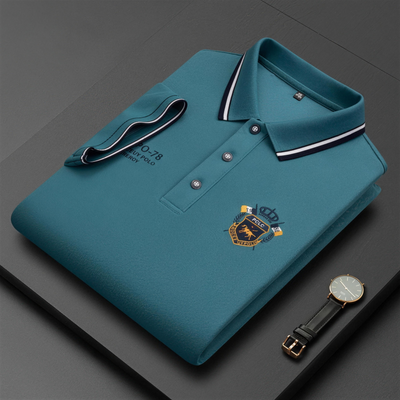 Polo da uomo comoda – traspirante, non fa sudare, non stringe, comfort per tutto il giorno per anziani-AQY