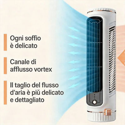 Climatizzatore portatile per un'estate fresca, raffredda in pochi secondi!