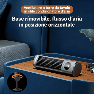 Climatizzatore portatile per un'estate fresca, raffredda in pochi secondi!