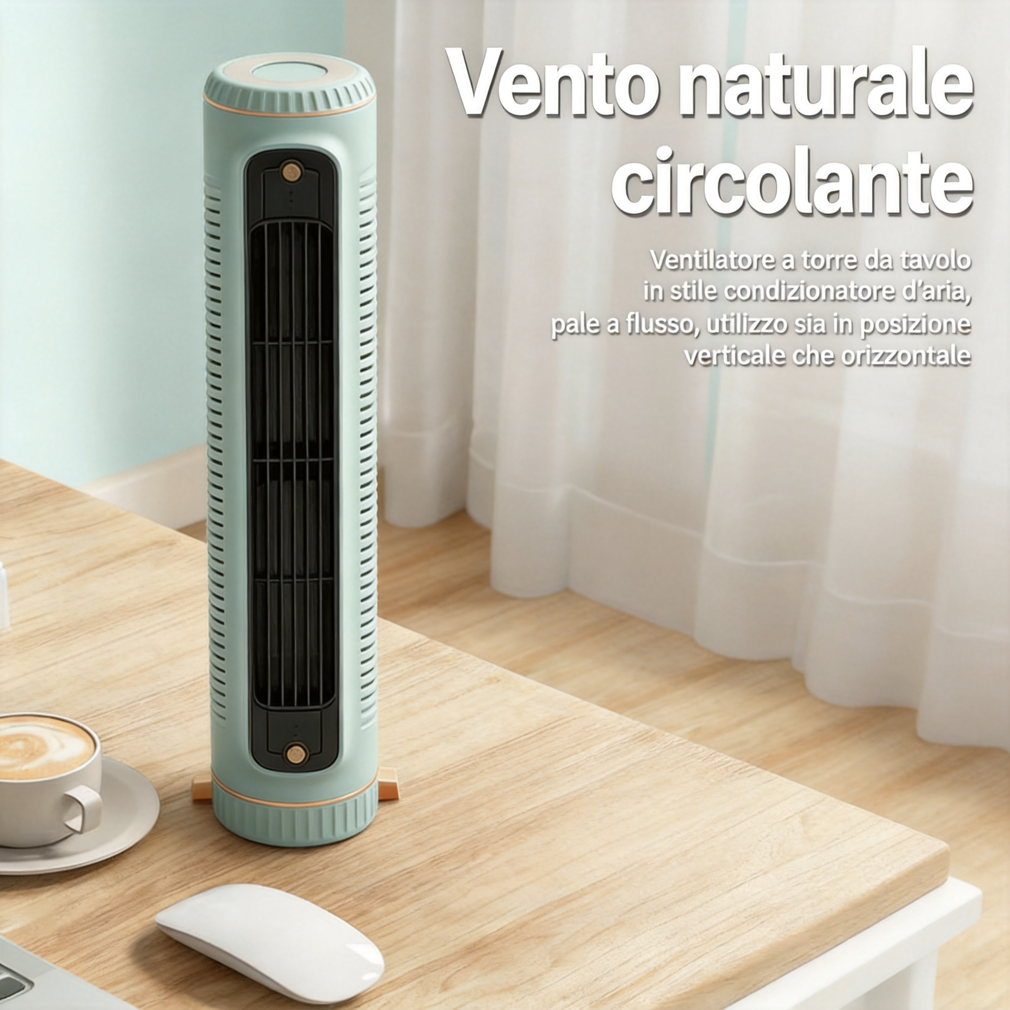 Climatizzatore portatile per un'estate fresca, raffredda in pochi secondi!