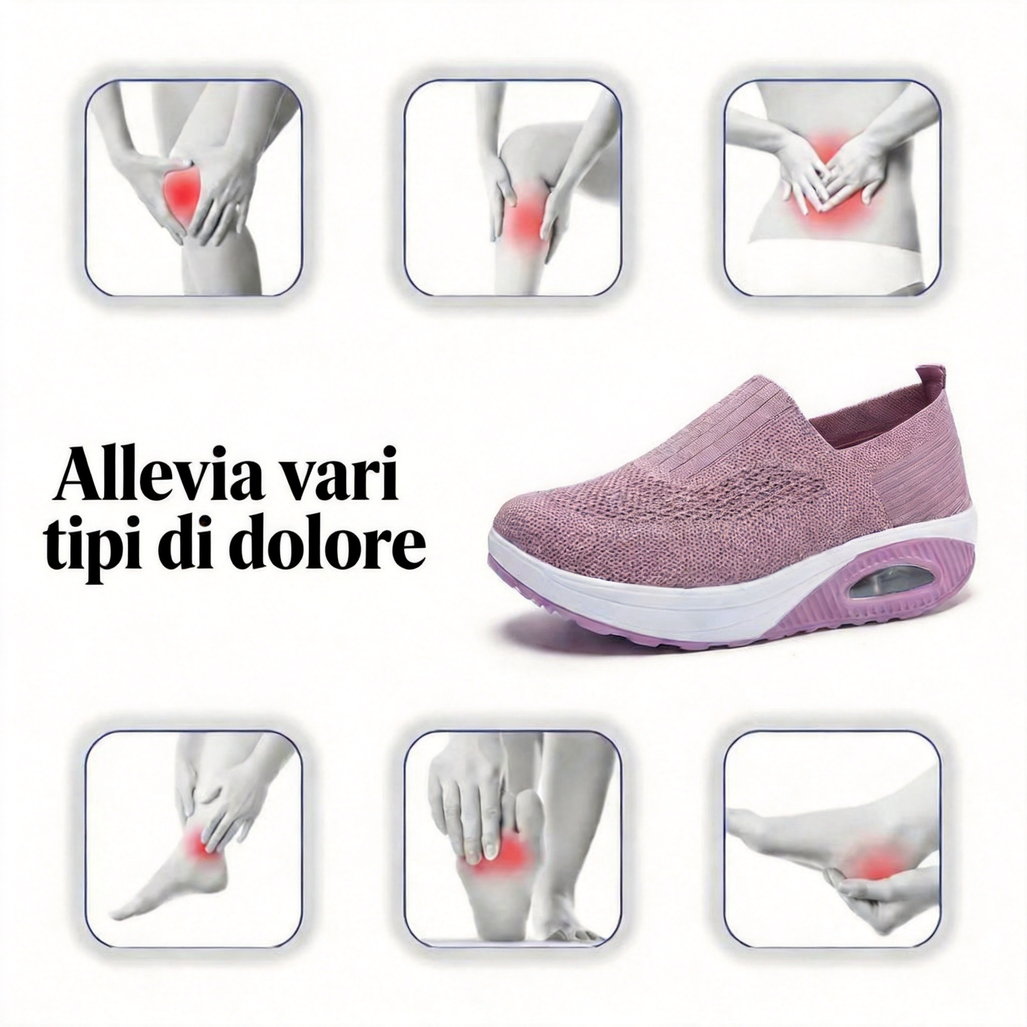 Coeurva™ Scarpe ortopediche con suola ad aria per anziani – Comfort per tutto il giorno e camminata senza dolore!