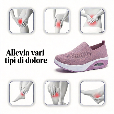 Coeurva™ Scarpe ortopediche con suola ad aria per anziani – Comfort per tutto il giorno e camminata senza dolore!