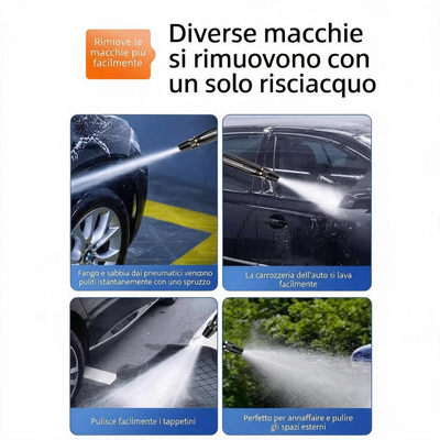 Pistola ad Alta Pressione per Irrigazione – Trasforma il Tuo Tubo da Giardino in un Efficace Strumento di Pulizia
