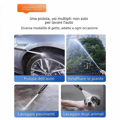 Pistola ad Alta Pressione per Irrigazione – Trasforma il Tuo Tubo da Giardino in un Efficace Strumento di Pulizia