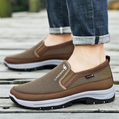 🔥 Scarpe sportive da uomo comode senza lacci in taglie grandi – scarpe in rete traspirante per camminare con suola leggera