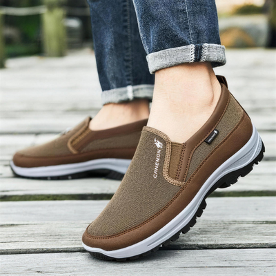 🔥 Scarpe sportive da uomo comode senza lacci in taglie grandi – scarpe in rete traspirante per camminare con suola leggera