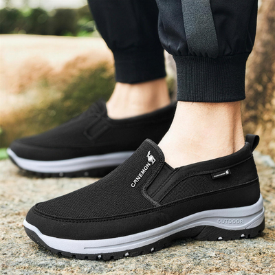 🔥 Scarpe sportive da uomo comode senza lacci in taglie grandi – scarpe in rete traspirante per camminare con suola leggera
