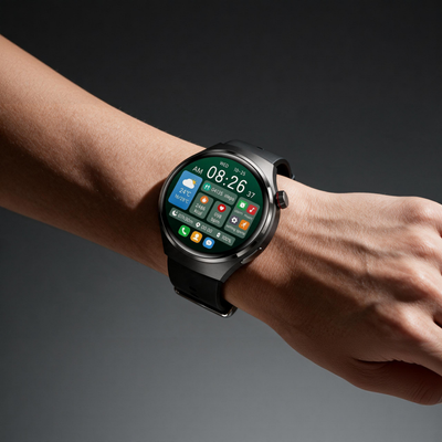 🔥 Smartwatch Bluetooth per il monitoraggio della salute – Misurazione della glicemia, monitoraggio del sonno, funzioni sportive e design rotondo impermeabile