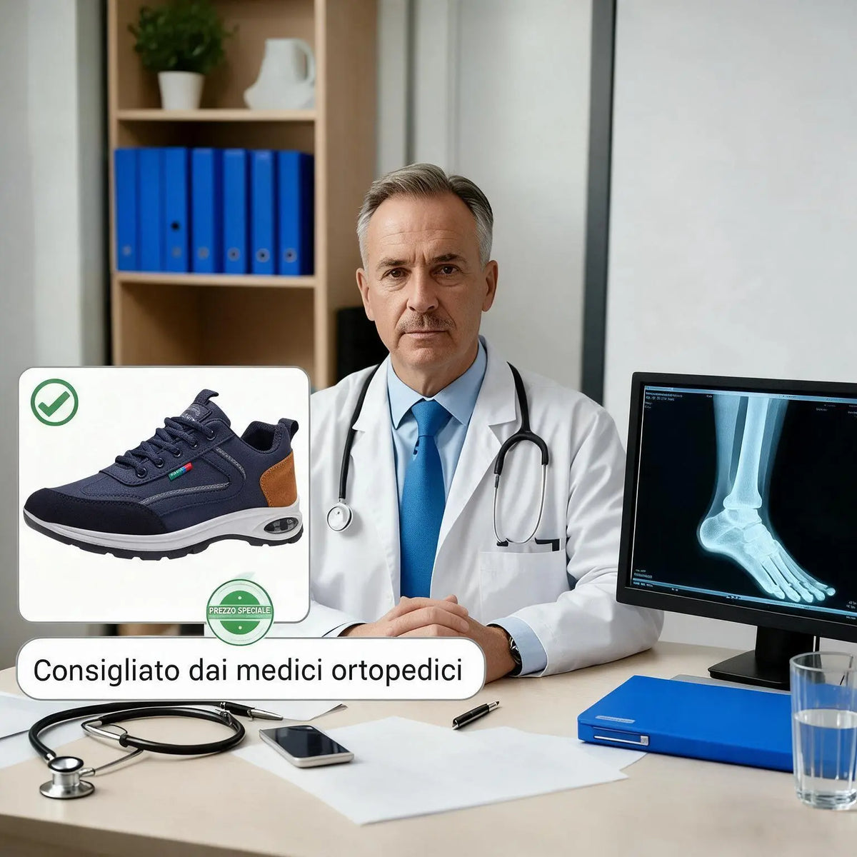 🎉 Ultimo giorno! 60% di sconto! ✅ Scarpe ortopediche progettate appositamente per chi soffre di problemi ai piedi, per sostenere l'arco plantare e contribuire ad alleviare i dolori alla schiena, alle articolazioni e ai piedi.