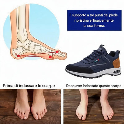 🎉 Ultimo giorno! 60% di sconto! ✅ Scarpe ortopediche progettate appositamente per chi soffre di problemi ai piedi, per sostenere l'arco plantare e contribuire ad alleviare i dolori alla schiena, alle articolazioni e ai piedi.