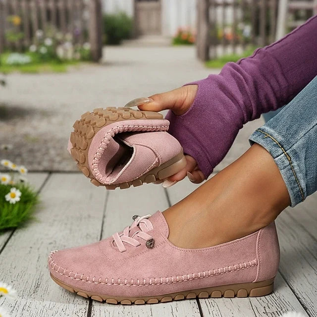🎉Offerta esclusiva per i membri] 💥 Mocassini donna morbidi senza lacci – massimo comfort per le passeggiate quotidiane delle persone anziane!