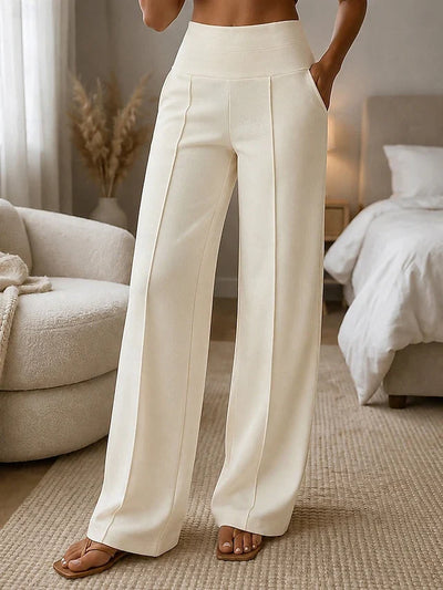 🔥 Pantaloni eleganti da donna a vita alta – taglio snellente, tessuto elastico confortevole e bellissimo effetto fluido