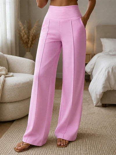🔥 Pantaloni eleganti da donna a vita alta – taglio snellente, tessuto elastico confortevole e bellissimo effetto fluido